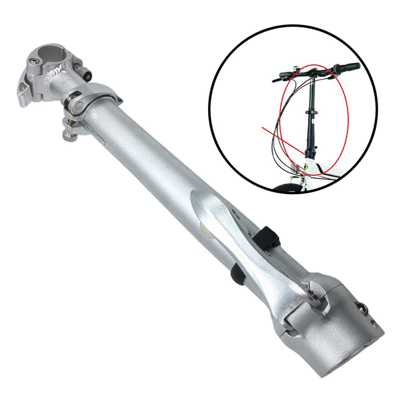 Folding Bike Handlebar Quill Stem Riser Black