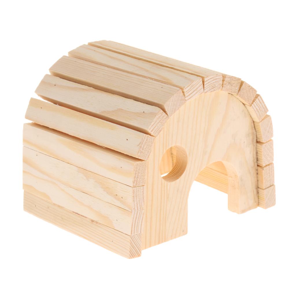 Wooden Hamster House Hamster Toy Gerbil Chew Toys Small Pets House
