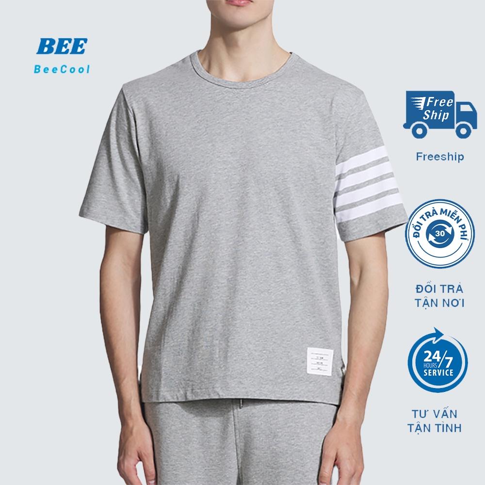 Đồ bộ nam phối sọc tay chân mẫu in 4 sọc cực đẹp , phong cách đơn giản kiểu dáng slim fit hiện đại