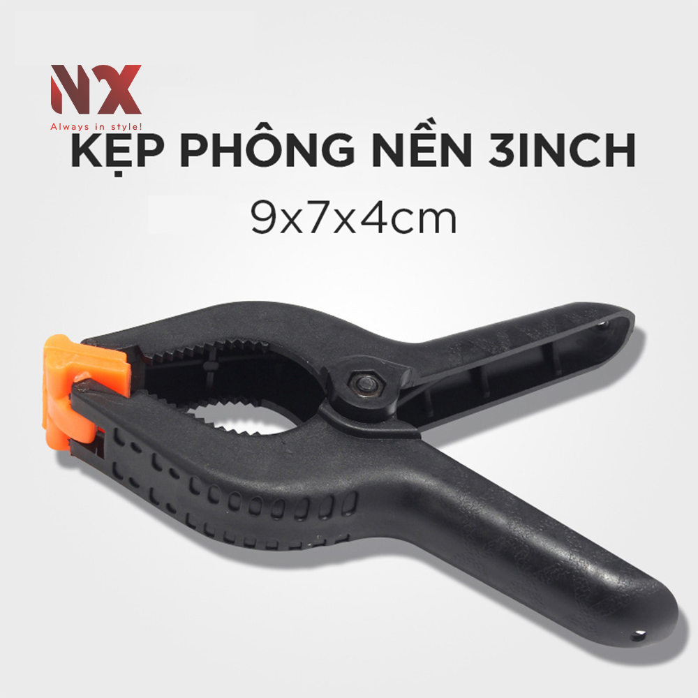 Kẹp giữ phông nền chụp ảnh bằng kim loại - Kẹp phông nền nhựa chắc chắn, độ bền cao