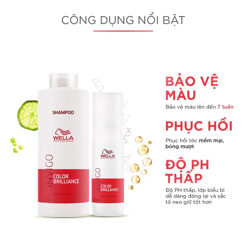 Dầu Gội Wella Invigo Bảo Vệ Tóc Nhuộm, Duy Trì Độ Sáng Bóng Color Brilliance Shampoo