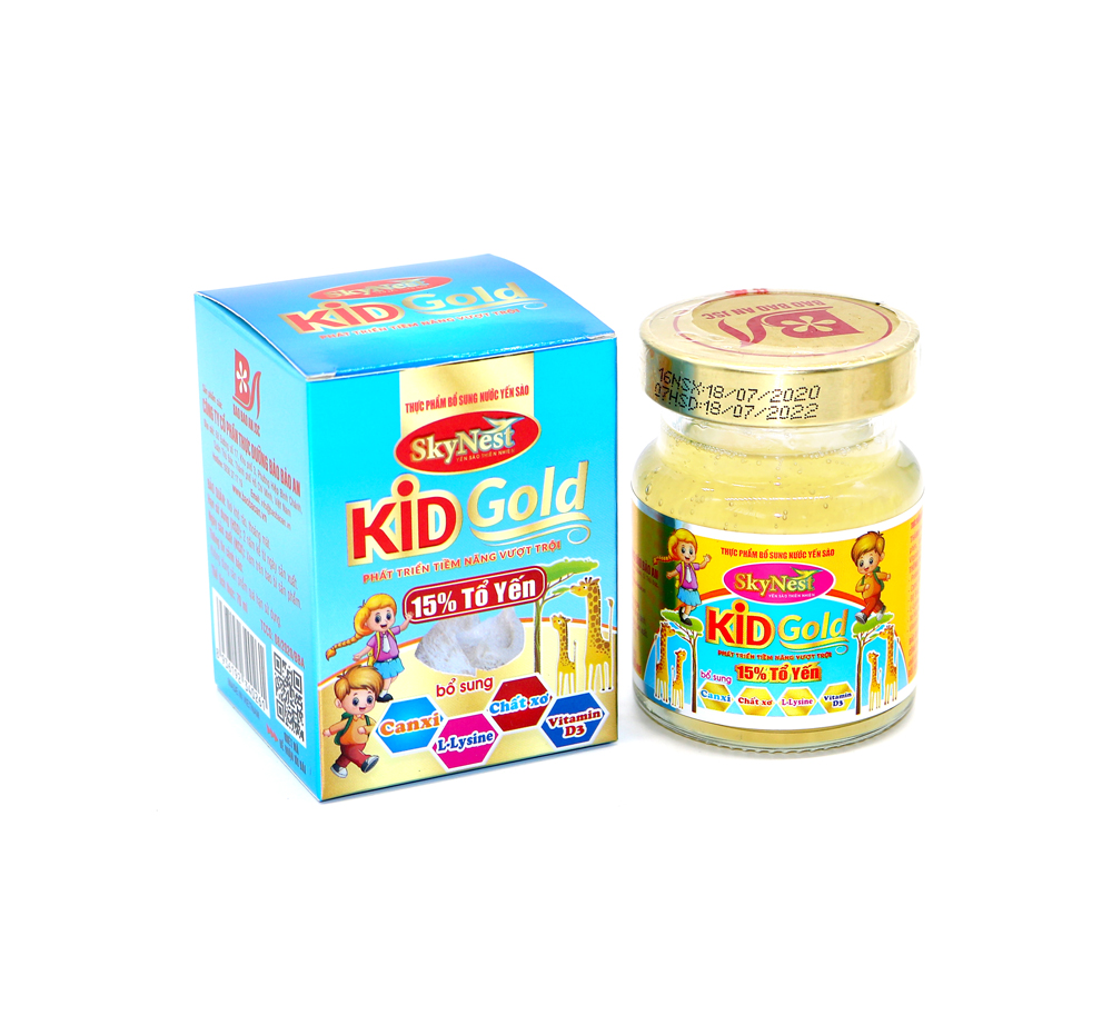 Hình ảnh [Combo lốc 5 Lọ + TẶNG 1 lọ cùng loại x 70ml] Nước yến sào SkyNest Kid Gold 15% Tổ Yến cho trẻ nhỏ