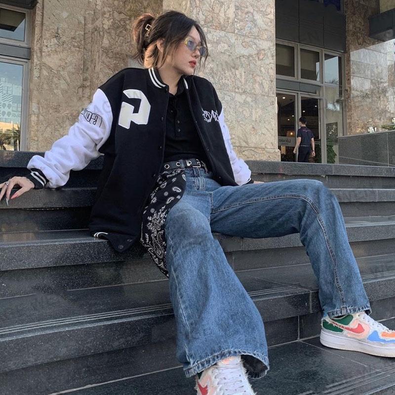 Áo bomber nam nữ unisex khoác gió jacket dù 2 lớp cúc bấm form rộng local brand ulzzang phong cách hàn quốc đep CHỮ G