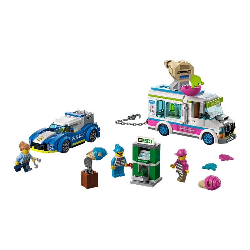 Đồ Chơi LEGO CITY Xe Cảnh Sát Truy Đuổi Tên Cướp Xe Kem 60314