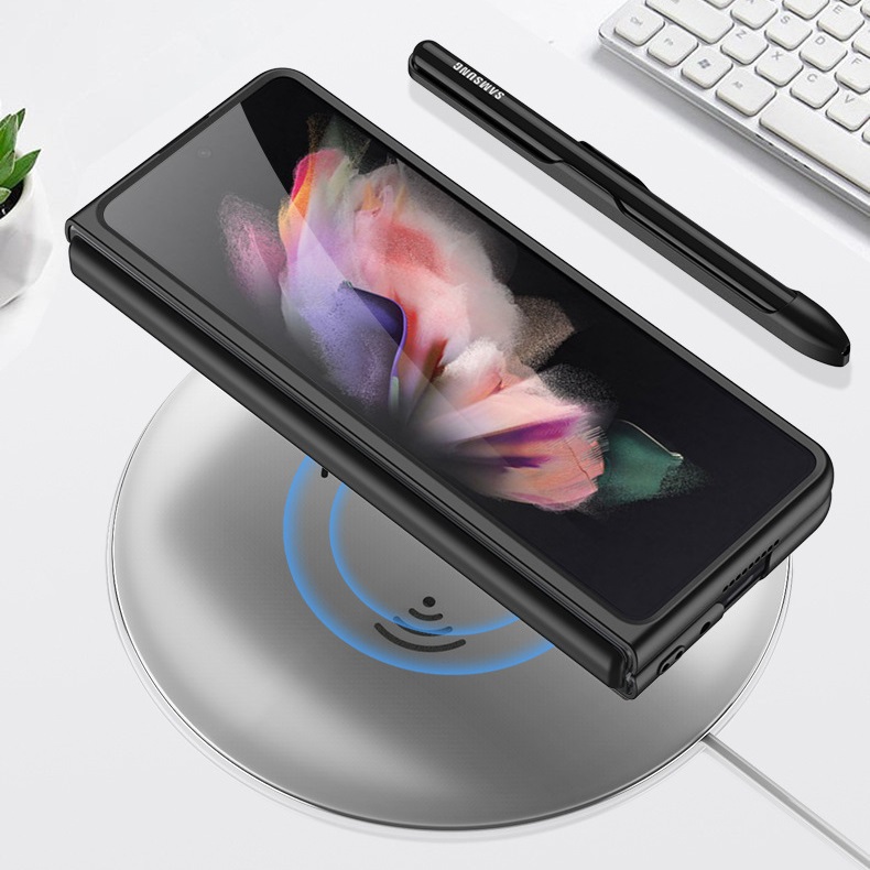 Ốp lưng da xịn dành cho SamSung Galaxy Z Fold3 kèm khay đựng bút có thể tháo rời tiện lợi