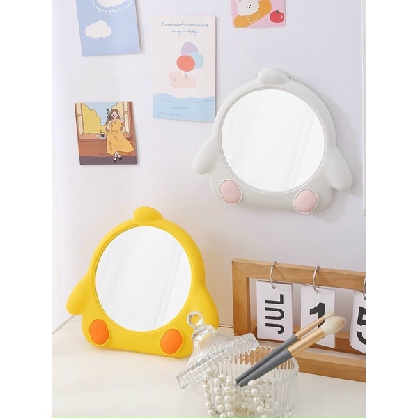 Gương treo tường, để bàn hình vịt kute