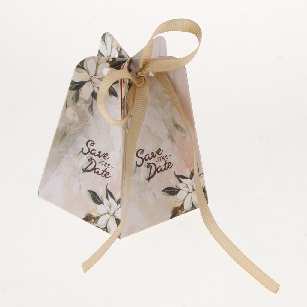 10pcs Romantic Wedding Paper Candy Boxes Gifts Boxes Wedding Party Favor