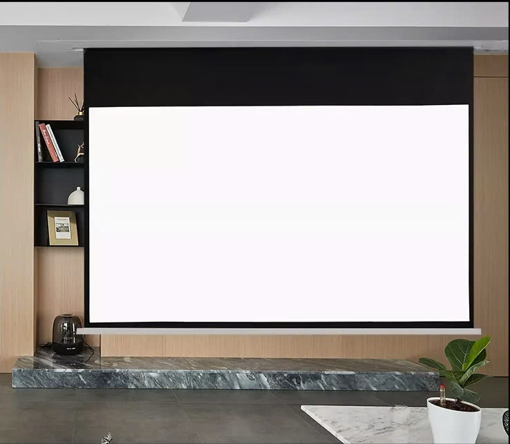 Màn chiếu âm trần ECO-APOLLO đa dạng tỉ lệ kích thước từ 100″ đến 150″ hàng bảo hành 12 tháng - Hàng nhập khẩu