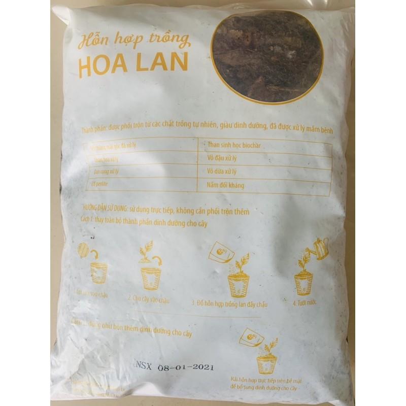 Giá thể trồng lan trộn sẵn gói 4,5dm3