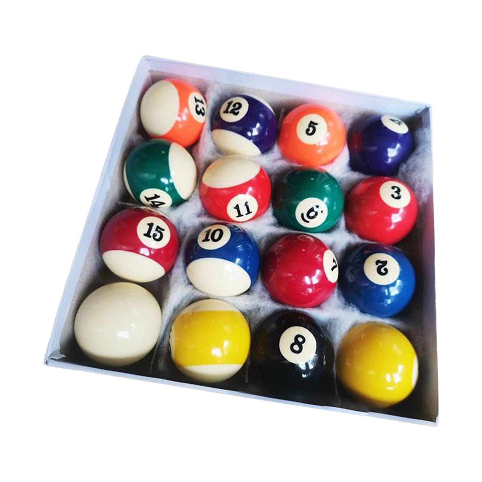 16Pcs Billiard Balls Pool Balls American Style Resin Billiard Balls for Bars