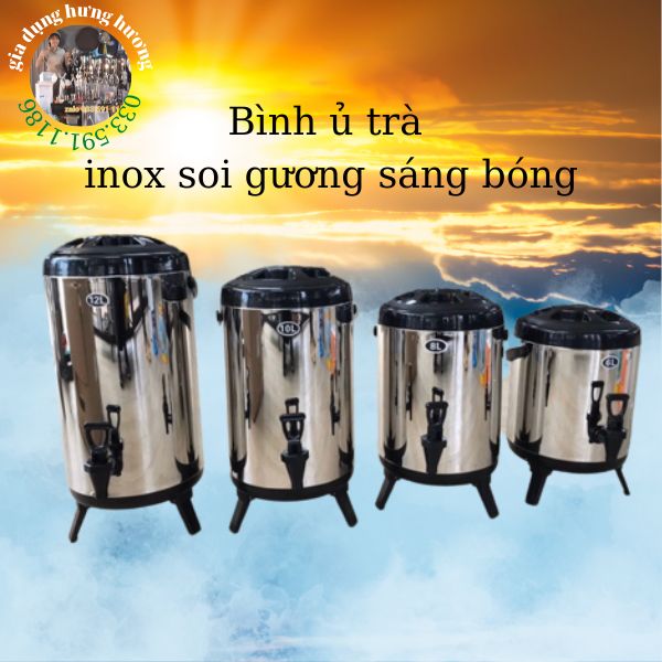 Bình ủ trà giữ nhiệt inox 12L