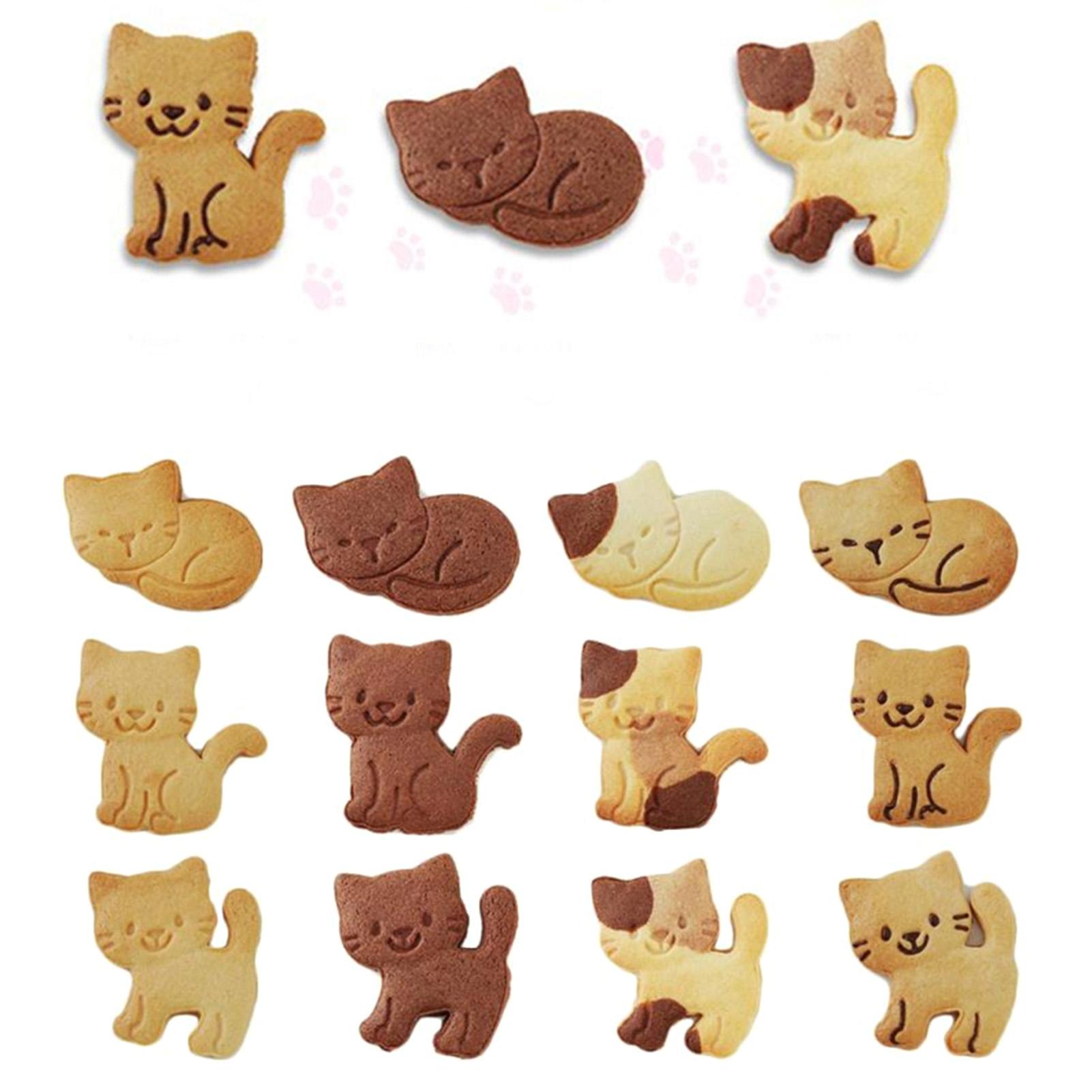 Bô 3 Cái Khuôn Bánh Quy Hình Mèo Dễ Thương DIY
