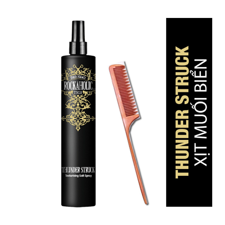 Xịt Tạo Phồng TIGI Thunder Struck 'Muối Biển' Giúp tóc càng khỏe + Lược