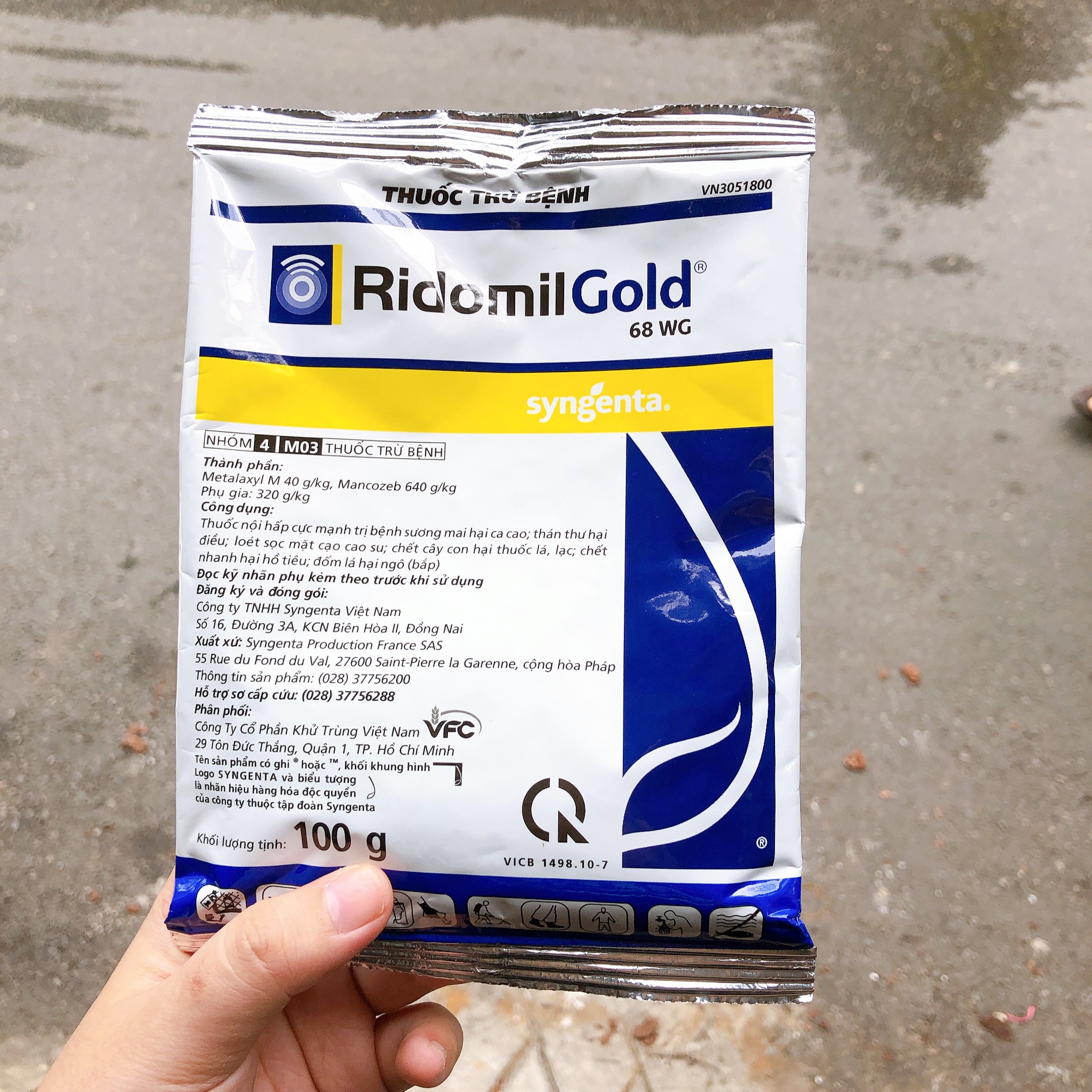 RIDOMIL GOLD 68WP GÓI 100GR CHỐNG THỐI NHŨN, CÁC BỆNH TRÊN CÂY