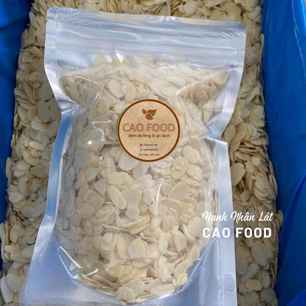 Hạnh Nhân Lát CAO FOOD hữu cơ, nhập khẩu Mỹ chính gốc, dùng làm bánh, chè cháo,...