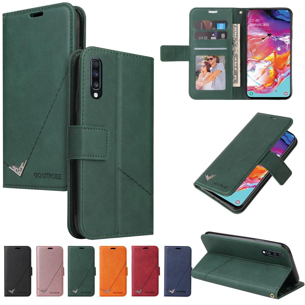 Ốp điện thoại da PC PU cứng dạng ví nắp lật cho Samsung Galaxy A70S A50S A30S A20S A10S A70 A50 A40 A30 A20 A10