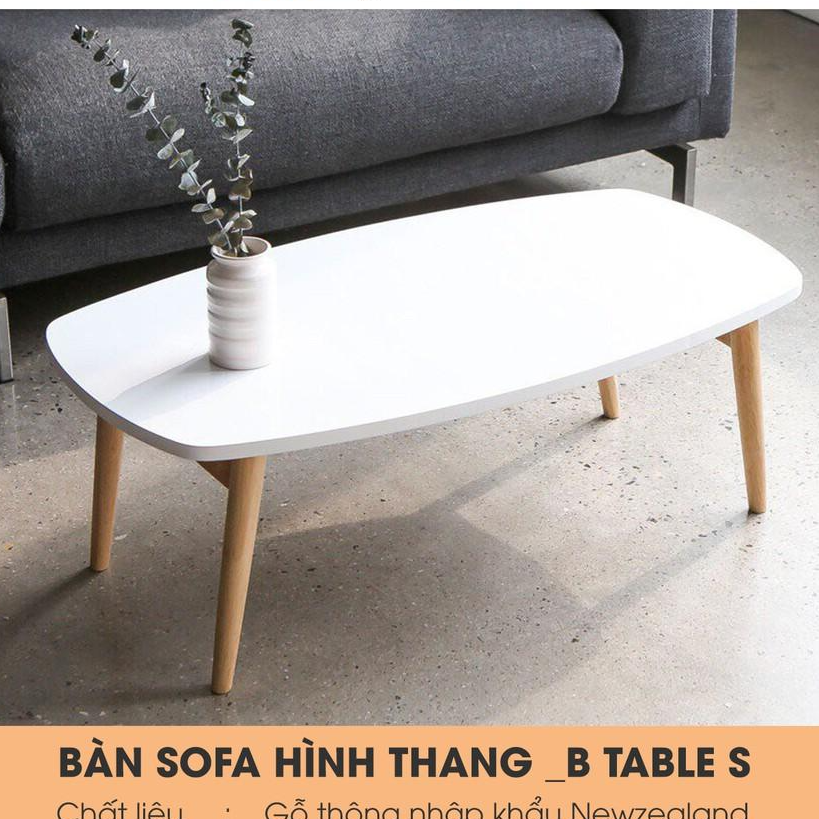 Bàn Sofa Hình Thang B Table L Bàn Trà sofa Gỗ thông Nội Thất Phòng Khách Lắp Ráp