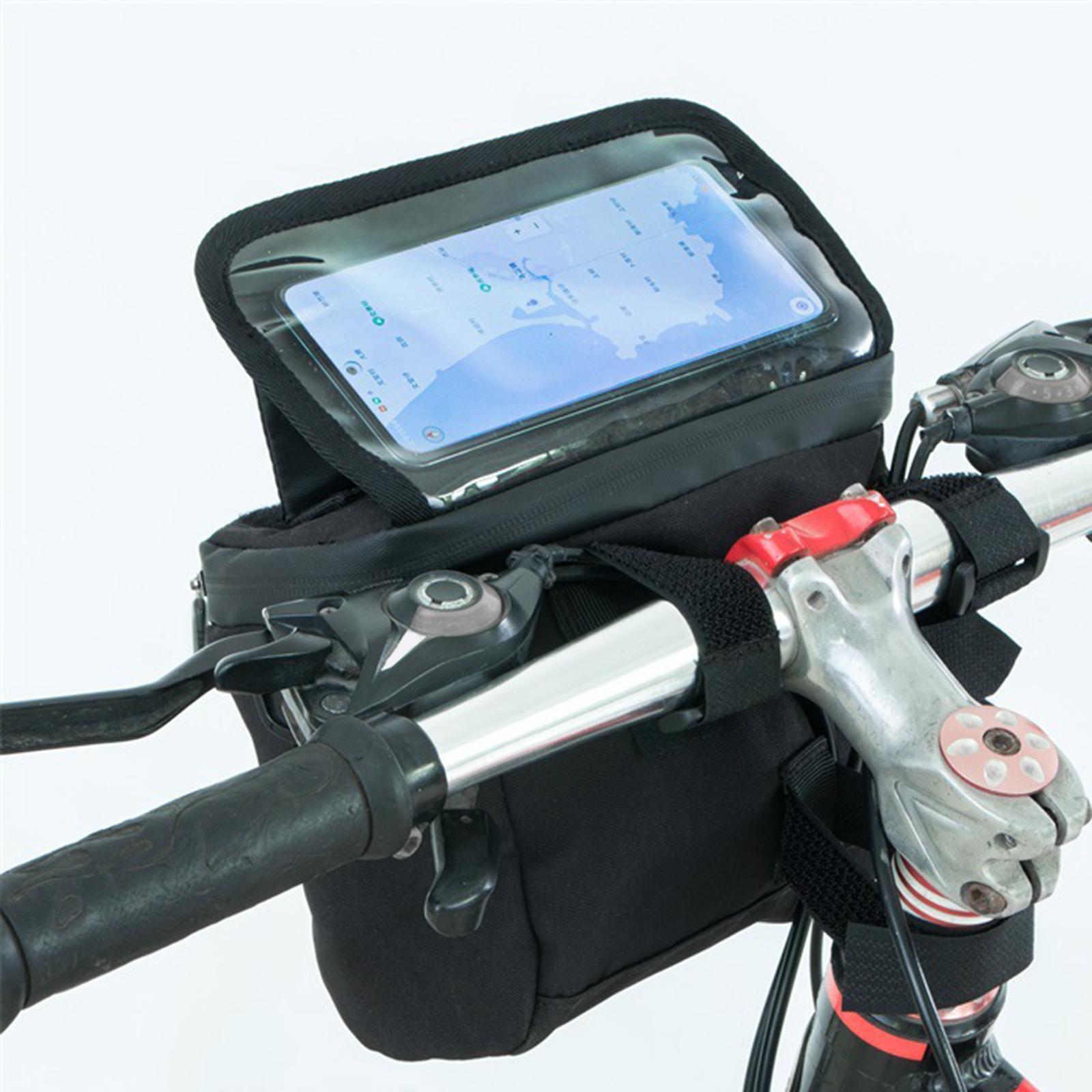 Bike Handlebar Bag  Front Tube Bag for Mountain Bikes Outdoor Sports