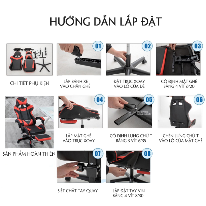 Ghế Gaming, Ghế Chơi Game Đa Chức Năng Có Gác Chân Ngả Lưng Massage Omega M072