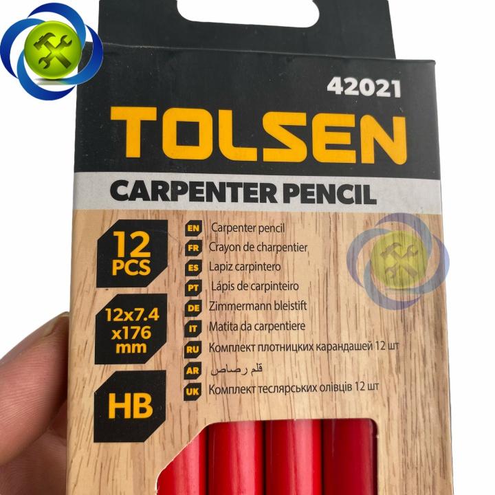 Bút chì Tolsen 42021 dài 176mm (hộp 12 cây)