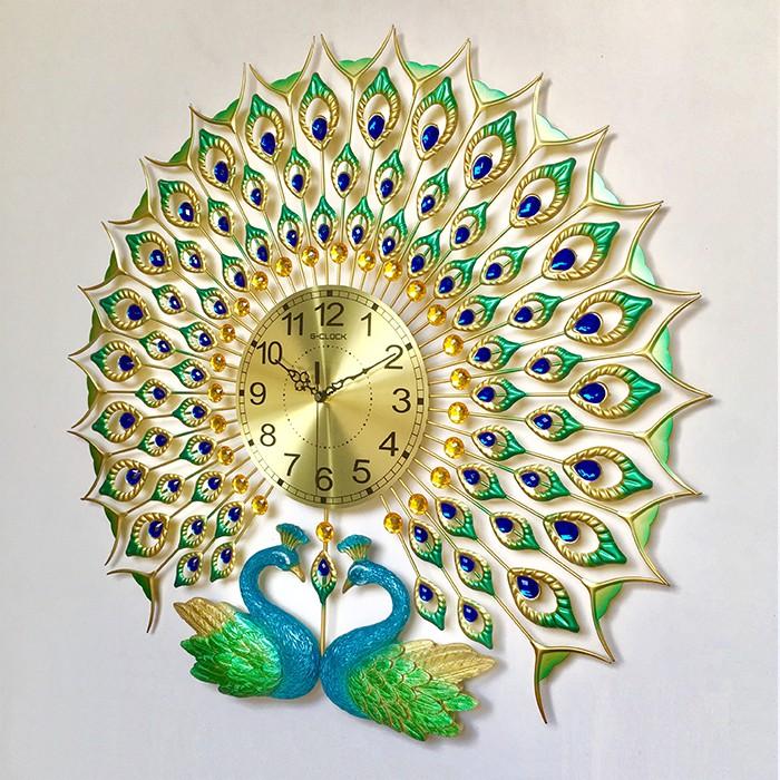 Đồng hồ treo tường GCLOCK loại to KT 71X75 cao cấp làm từ kim loại sơn tĩnh điện chạy máy kim trôi chuẩn