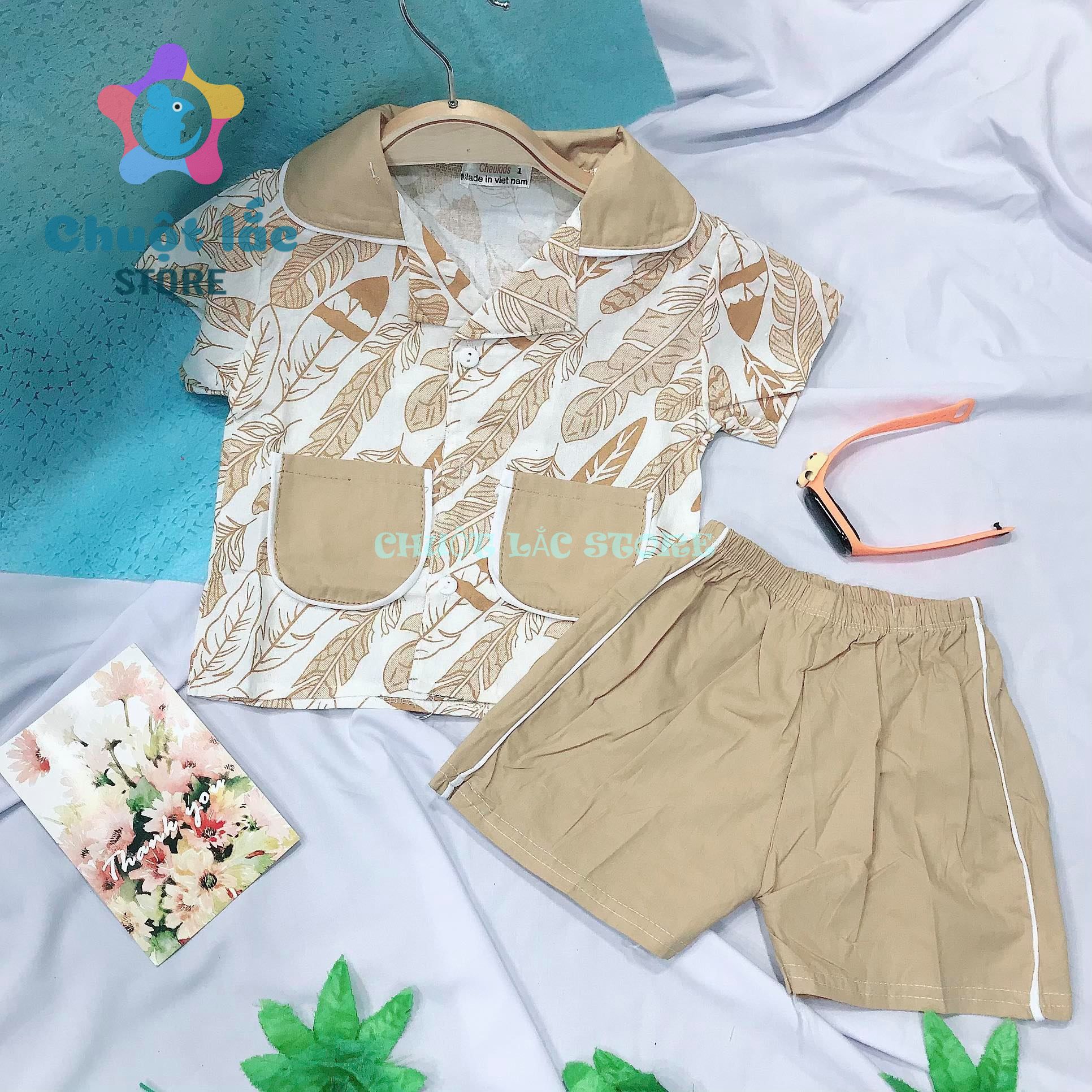 Bộ quần áo bé trai kiểu pijama cho bé từ 7kg đến 20kg