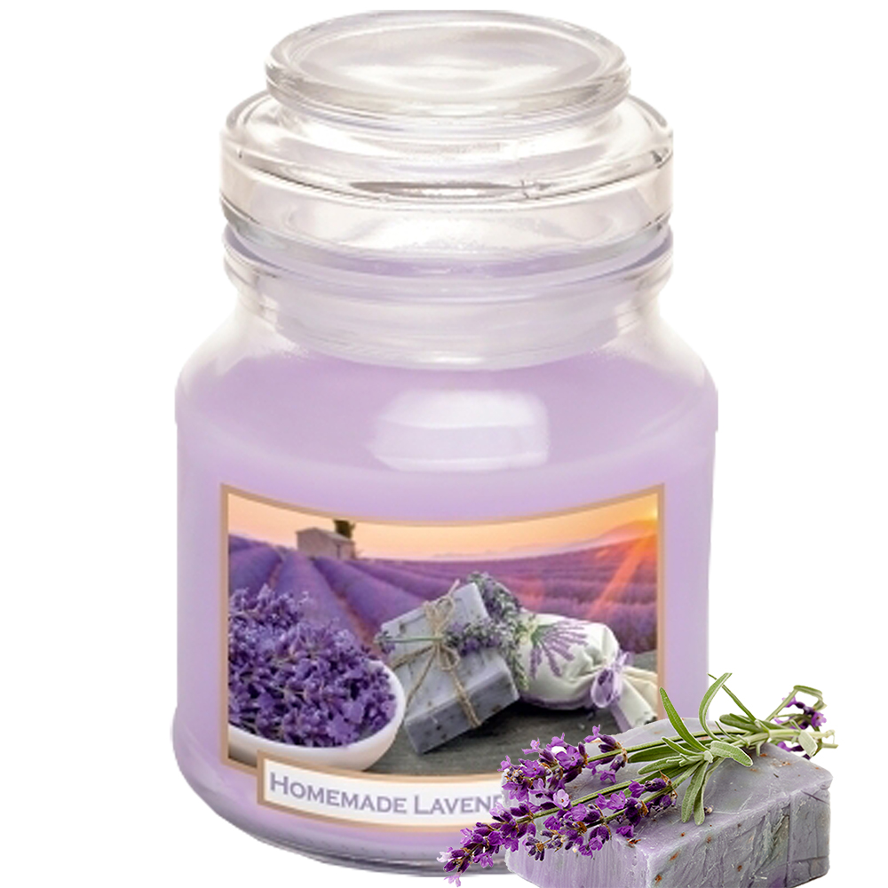 Hũ nến thơm tinh dầu Bartek Lavender Fields 130g QT06656 - cánh đồng oải hương (giao mẫu ngẫu nhiên)