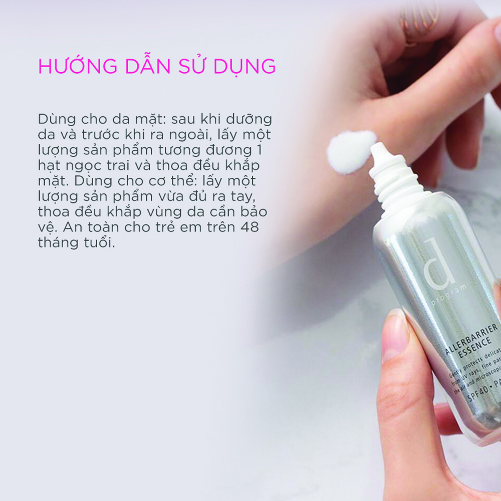 Combo Tinh Chất Chống Nắng d program 40ml và Dầu Tẩy Trang d program 120ml