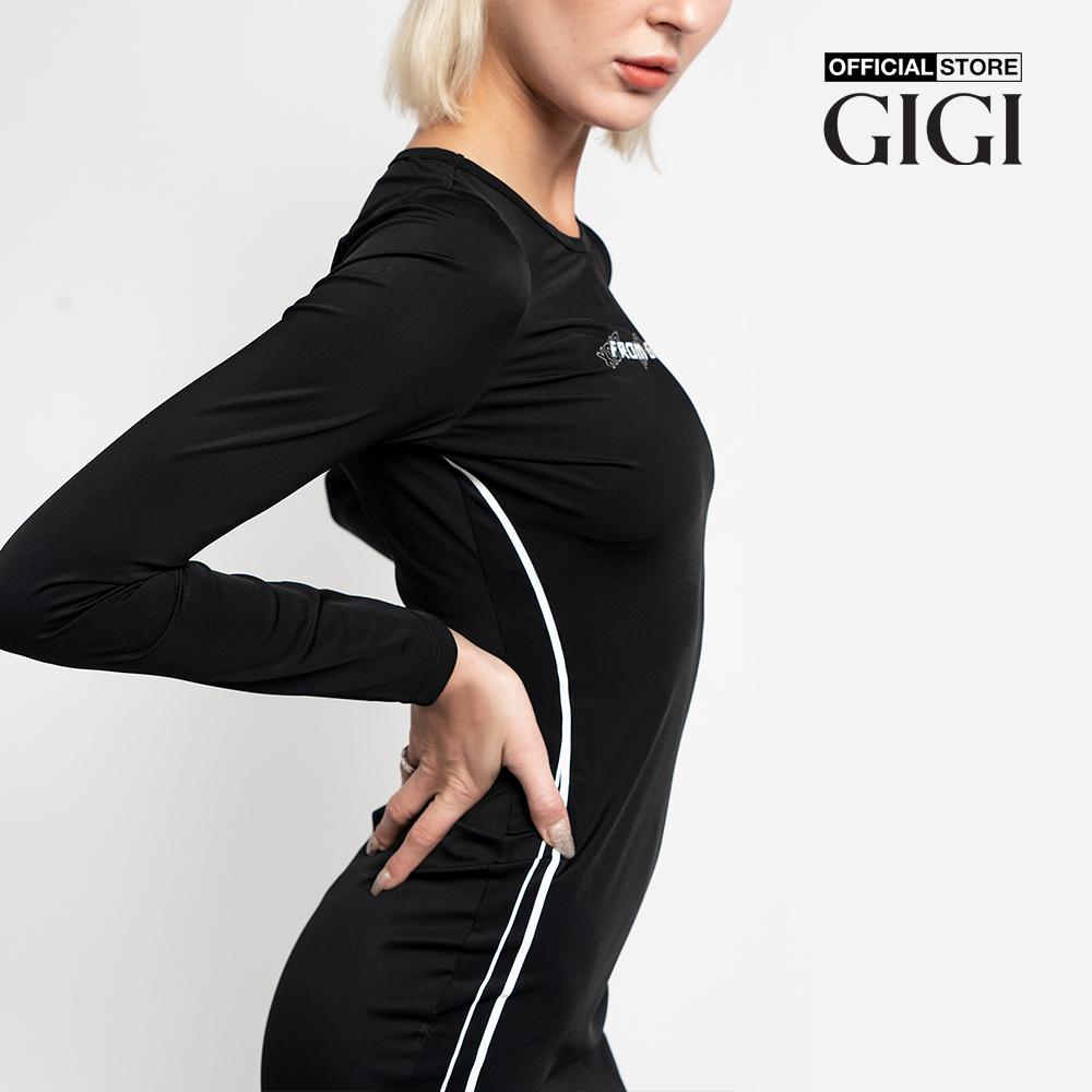 GIGI - Đầm bút chì tay dài cổ tròn phom ôm LS Jersey G2101D212183-66