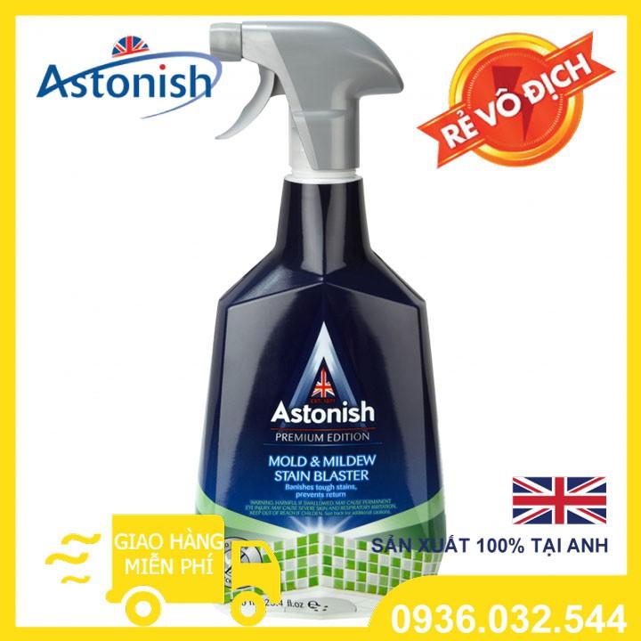 Tẩy đa năng Astonish Bình xịt vệ sinh, nhà tắm Astonish, xịt tẩy nấm mốc, nước lau kính Astonish 750ml, Hàng chính hãng