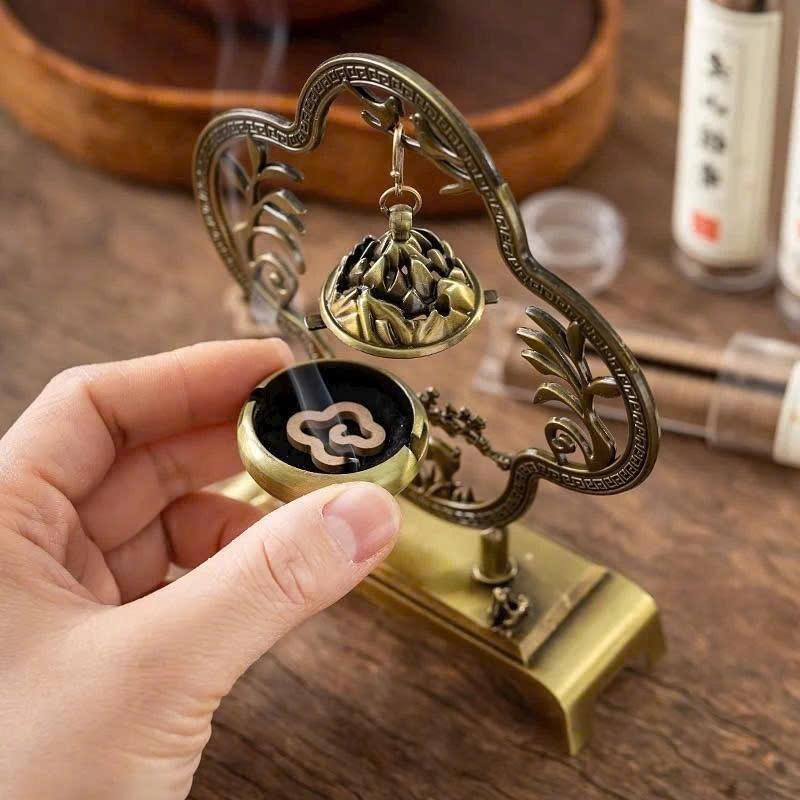 Lư Xông Trầm Tiểu Cảnh sang trong mini trang trí bàn làm việc, phòng khách tiện dụng