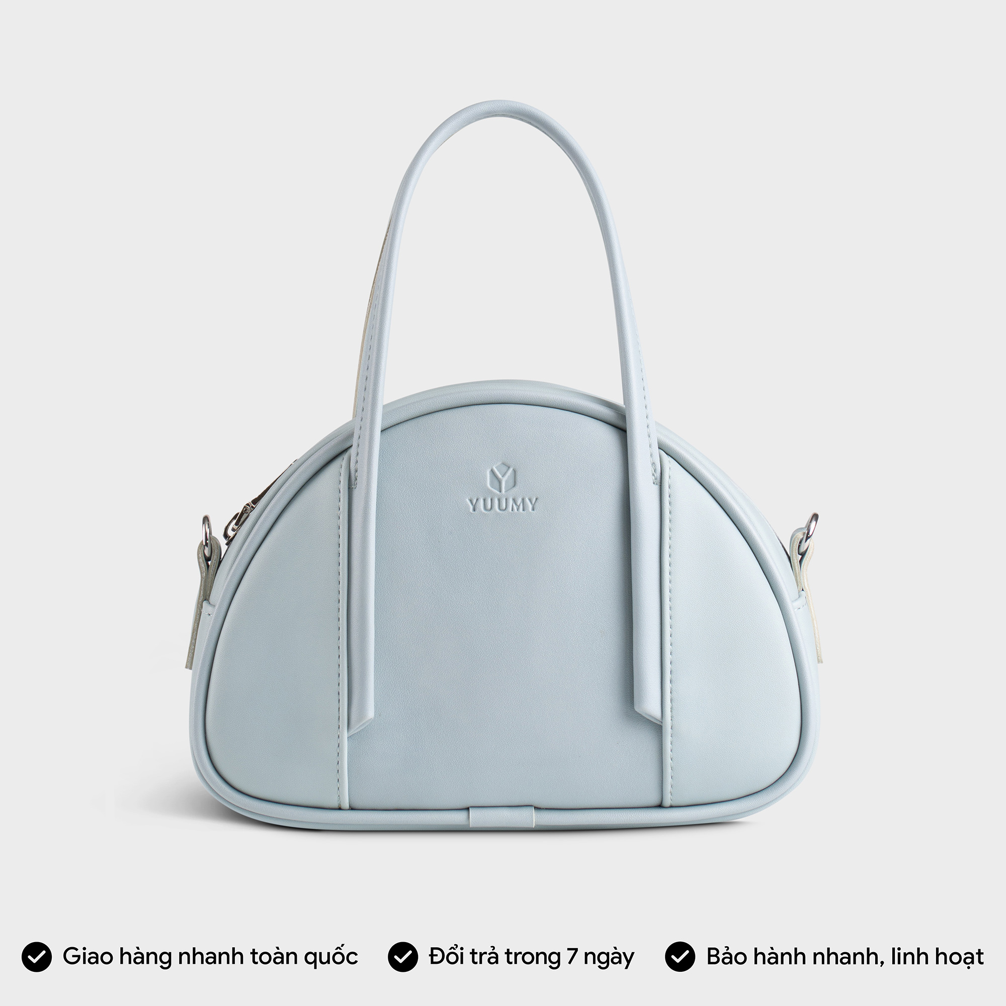 Túi Yuumy ( Thời trang nữ dáng hến dễ thương size 21 - Túi đeo chéo da Seasand YN233 )