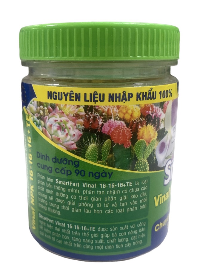Phân Bón Tan Chậm Thông Minh 16-16-16 - Chuyên Dụng cho Hoa Hồng, Hoa Lan, Sen Đá, Bonsai - Chai 140Gr