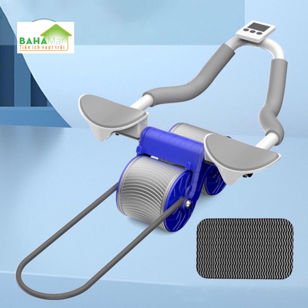 CON LĂN TẬP THỂ DỤC 2 IN 1 TỰ ĐỘNG LĂN TẠO CƠ BỤNG PHẲNG VÀ HỖ TRỢ KHUỶU TAY "BAHAMAR" Hoàn hảo cho phòng tập thể dục tại nhà, đủ tiện lợi để đi du lịch