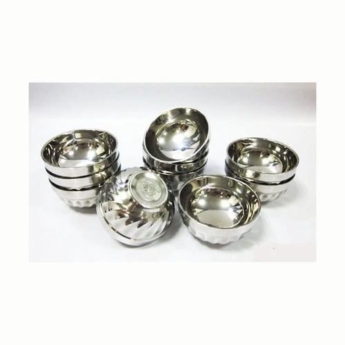 Bộ 2 Bát Inox Chống Nóng Hoàng Gia 2 Lớp Cách Nhiệt Mẫu Xoắn