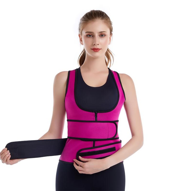 Women's postpartum corset waist adjustable velcro zipper corset tummy waist corset
