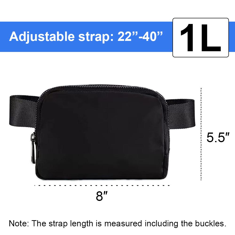 Fanny Pack Waist Belt Bag Crossbody Bag with Adjustable Strap for Men and Women Outdoor Workout Cycling Hiking Running Traveling