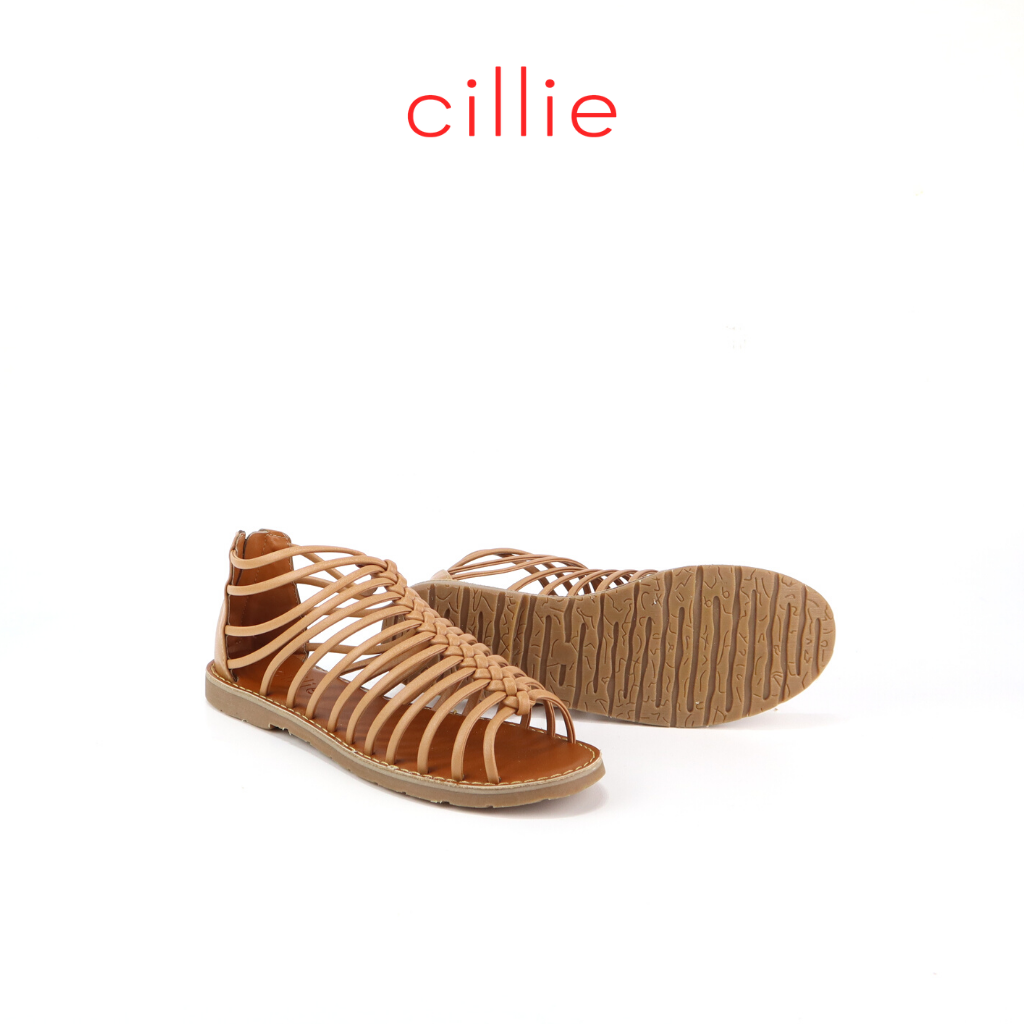 Giày sandal Cillie nữ đế bệt khóa hậu 1063