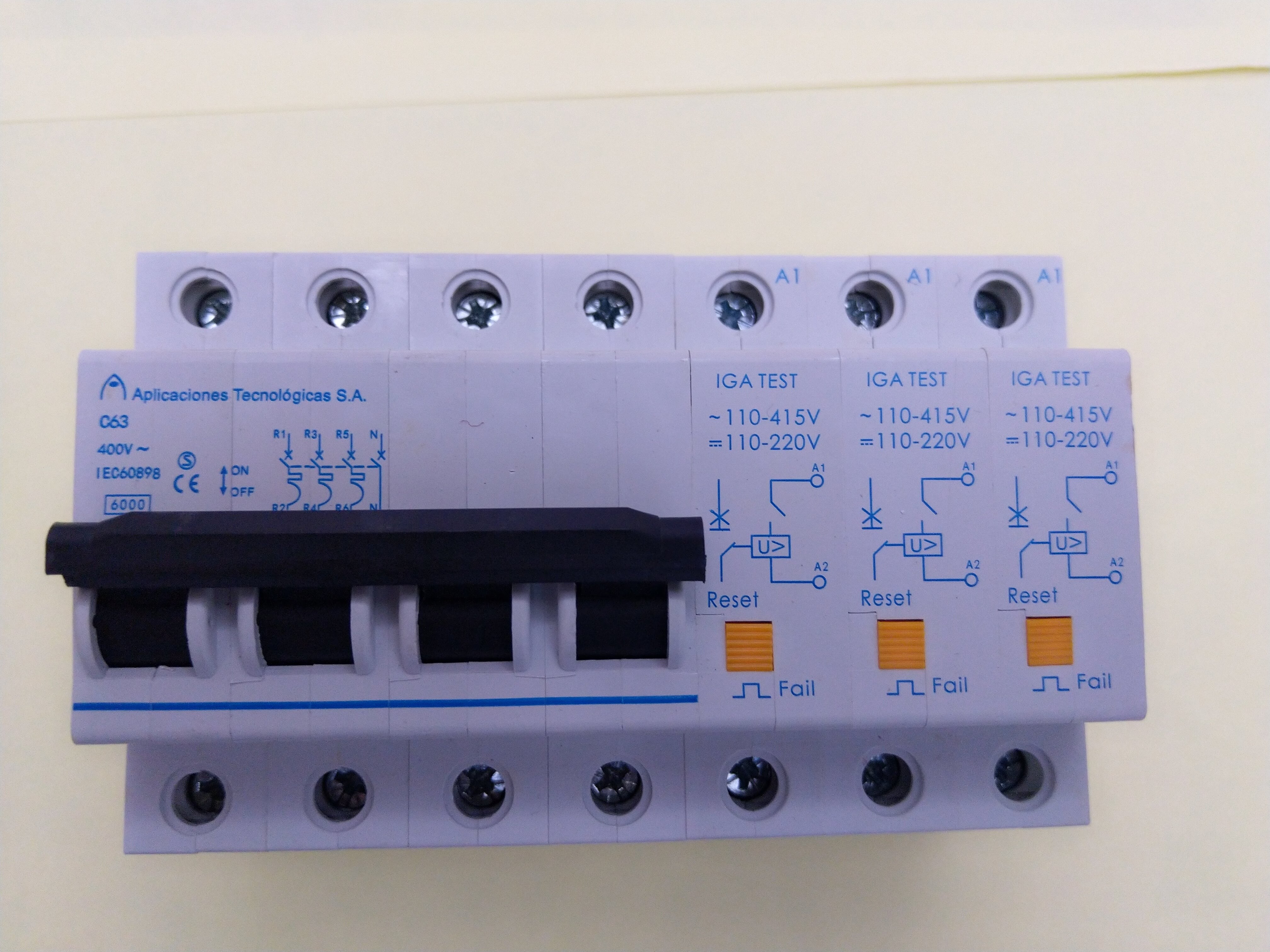  Aptomat chống quá áp tạm thời 3 pha-380V - Hàng chính hãng