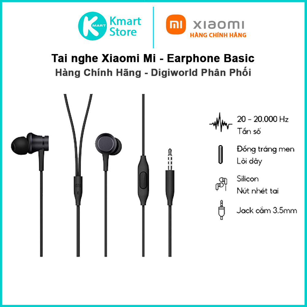 Tai Nghe Nhét Tai Mi Basic Xiaomi HSEJ03JY - Hàng Chính Hãng