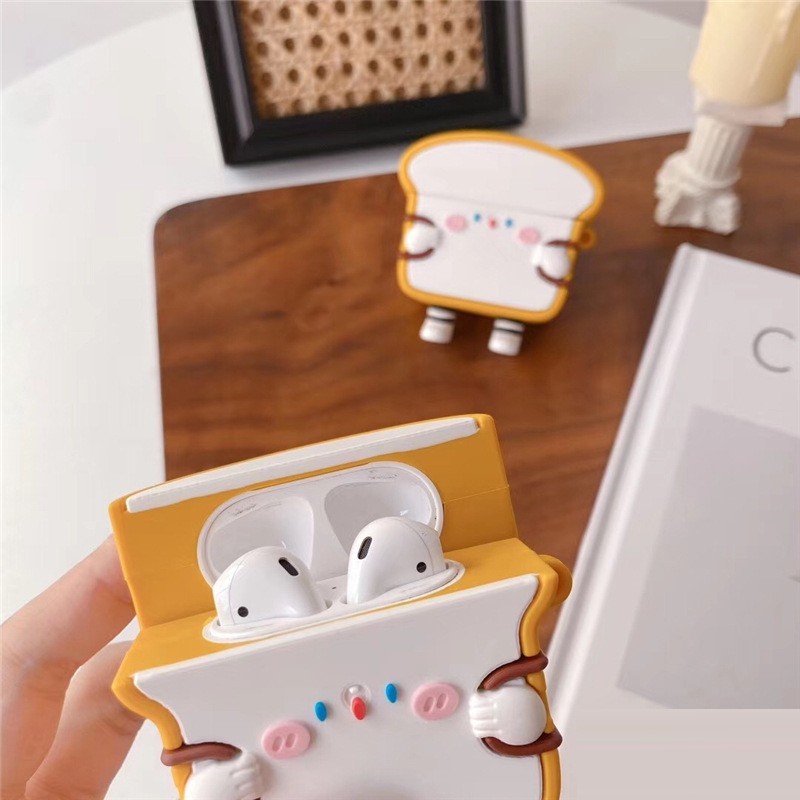 Hộp bảo vệ dành cho Airpods 1/2/Pro Case Bánh Mỳ du lịch