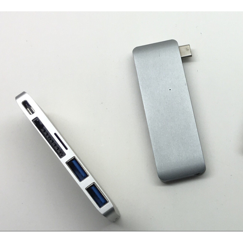 HYPERDRIVE USB TYPE-C 5-IN-1 HUB WITH PASS THROUGH CHARGING (FOR 2016 MACBOOK PRO &amp; 12″ MACBOOK) - Hàng Nhập Khẩu
