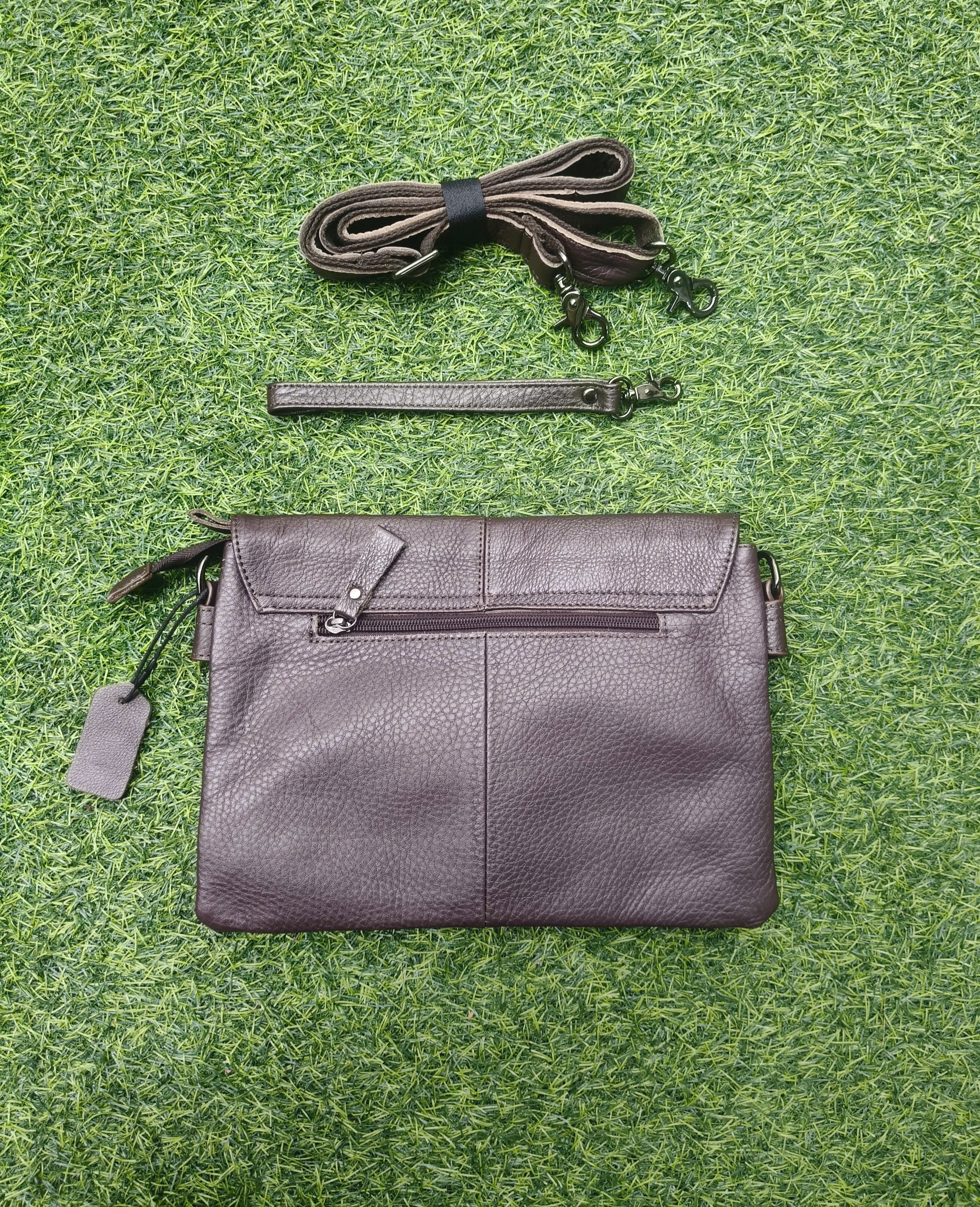 Túi ví đeo chéo da bò cao cấp BHM82298 Clutch cầm tay - Túi đeo vai nam da thật