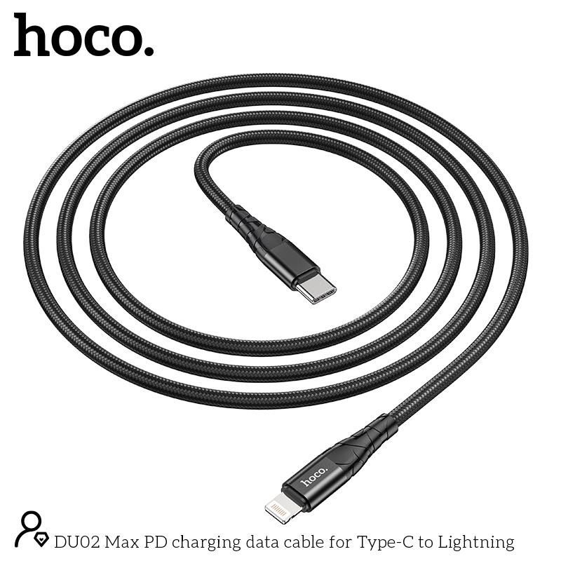 Dây Cáp Sạc Nhanh Hoco DU08 3A -Bọc Dù -Báo Đèn Dành Cho Iphone/MICRO/TypeC-Hàng Chính Hãng