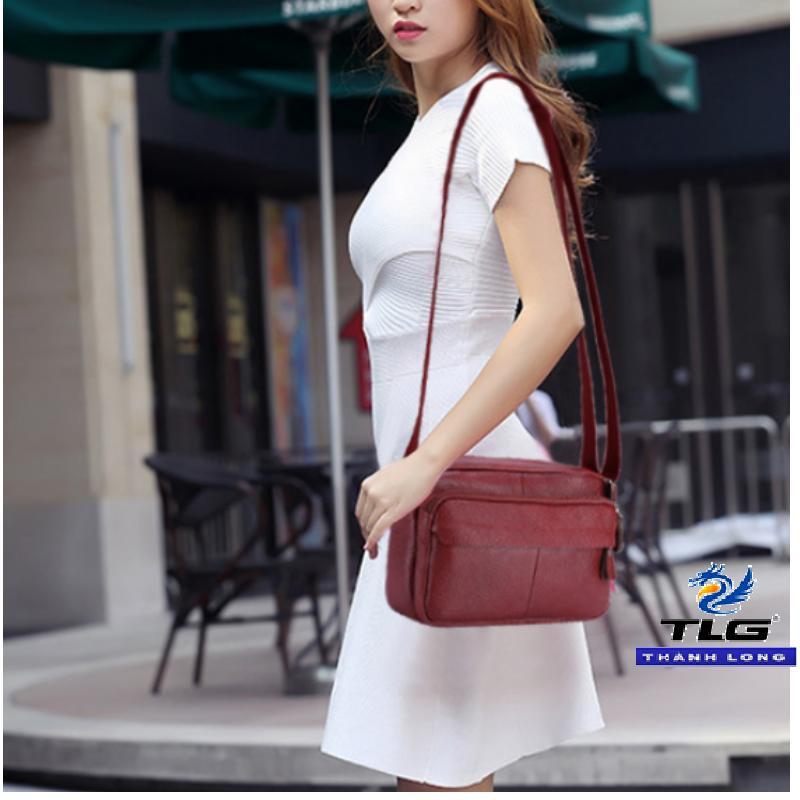 Túi đeo chéo da thật cao cấp Đồ Da Thành Long TLG 208241 - khuyen mai tui xach
