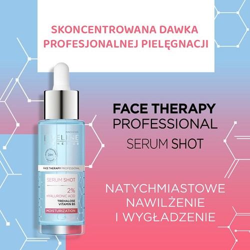 [TẶNG GEL TẨY DA CHẾT 2% ] Tinh chất dưỡng da Eveline Serum Shot dưỡng ẩm Hyaluronic axit 30ML