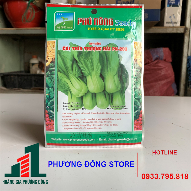 Combo 5- 10 gói hạt giống rau cải thìa Thượng Hải năng suất cao , dễ trồng