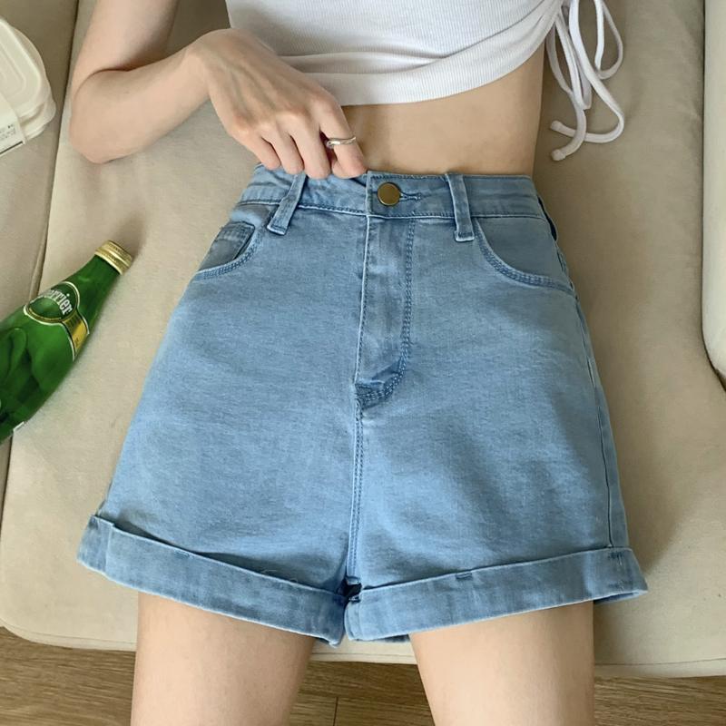 Quần Đùi Denim Lưng Cao Mẫu Mới 42296