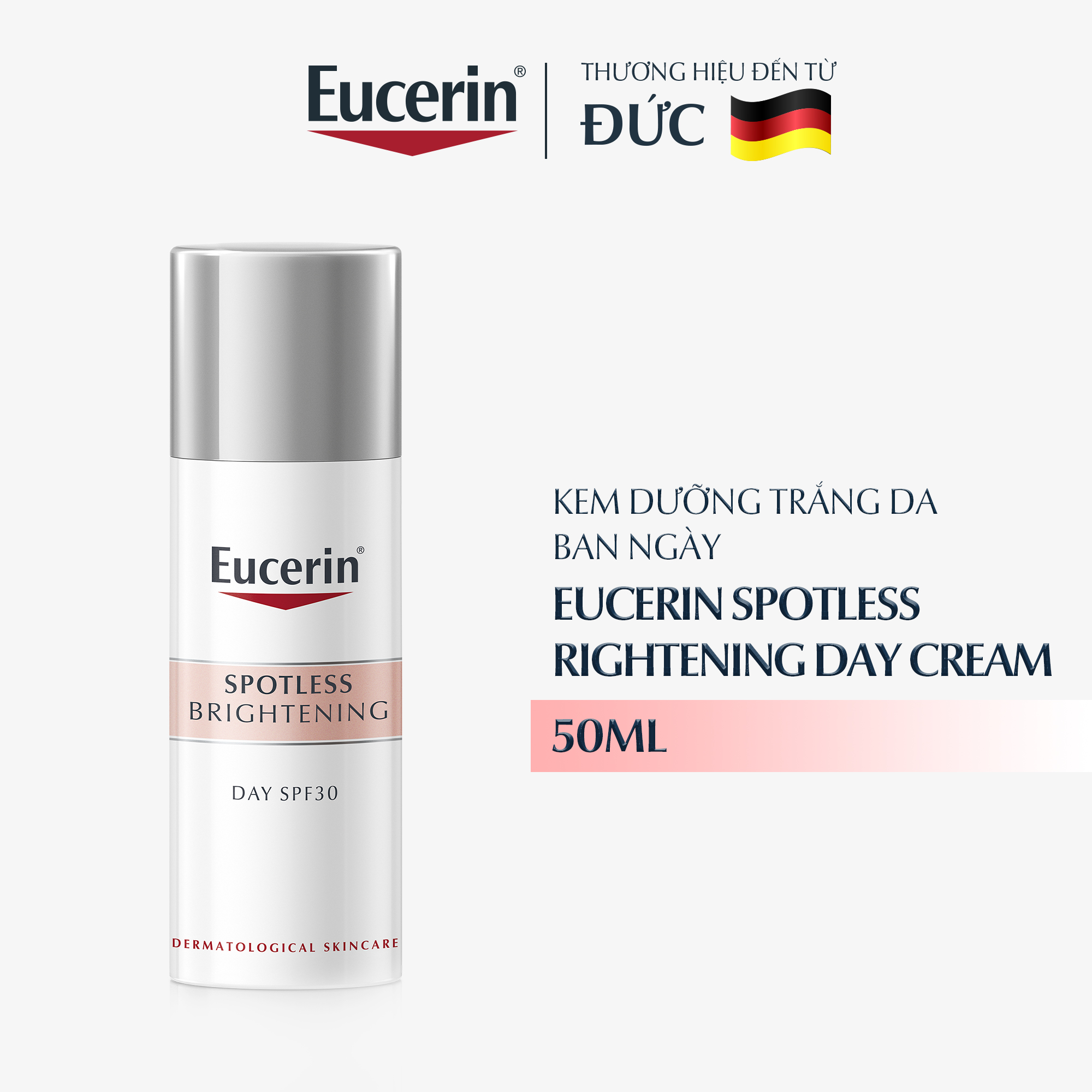 Kem dưỡng ngày giảm thâm nám &amp; sáng da Eucerin Spotless Brightening SPF30 50ml