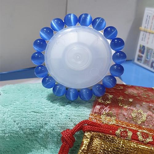 Vòng tay đá mắt mèo 10li nhiều màu